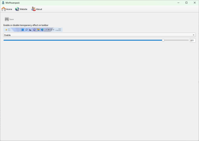 Transparent Taskbar